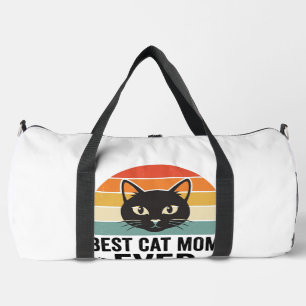 Sac De Sport Meilleure Maman de Chat Retro Visage de Chat Desig