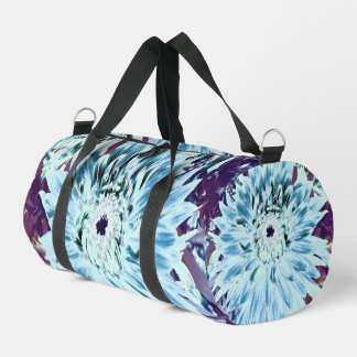 Sac De Sport Mint Green and Teal Dahlia Flower