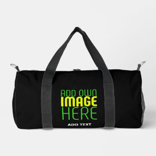 SAC DE SPORT MODÈLE DE TEXTE D'IMAGE NOIRE SIMPLE ET MODERNE