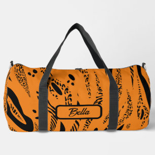 Sac De Sport Modèle de zèbre jaune