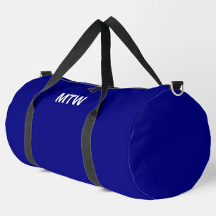 Sac De Sport Modèle texte simple marine bleu et blanc
