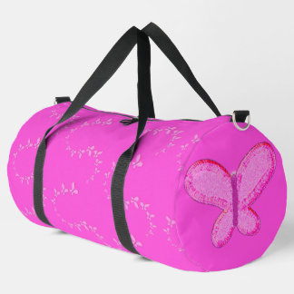 Sac De Sport Modern glitter pink butterflies
