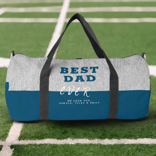 Sac De Sport Moderne Bleu Meilleure papa jamais Fête des pères