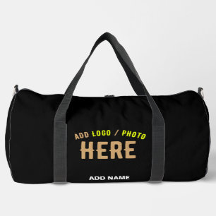 SAC DE SPORT MODERNE ET MODERNE PERSONNALISABLE NOIR VÉRIFIÉ