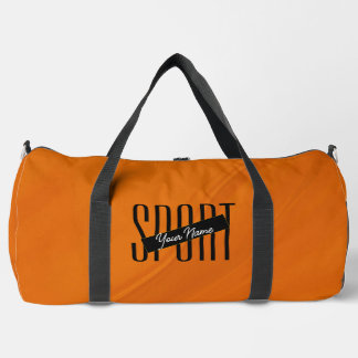 Sac de sport moderne orange noir