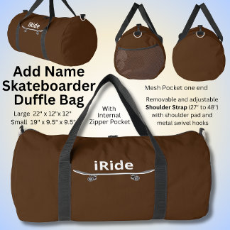 Sac De Sport Modifier le texte, ajouter le nom, iRide Skateboar