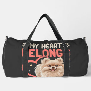 Sac De Sport Mon cœur appartient à un Pomchi