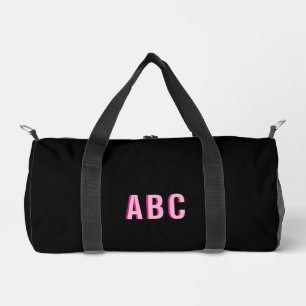 Sac De Sport Monogramme à 3 lettres Bold Sport rose chaud