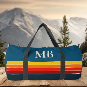 Sac De Sport Monogramme de bandes rétro