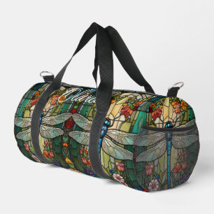 Sac De Sport monogramme de boho de libellule d'art nouveau vint
