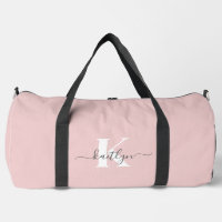 Monogramme élégant rose poudré gris