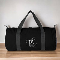 Monogramme et nom de la calligraphie stylisée noir