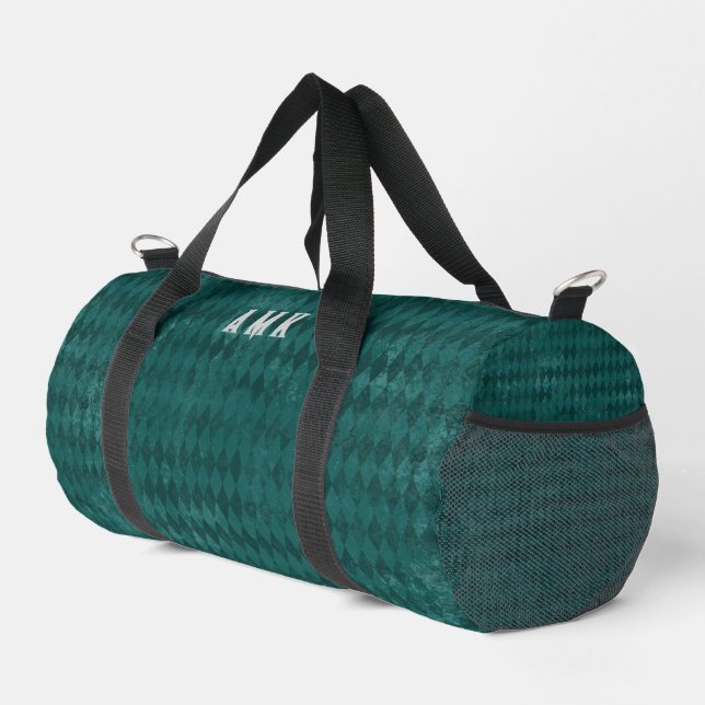 Sac De Sport Monogramme Harlequin Turquoise vintage (Coin droit)