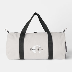 Sac De Sport Monogramme minimaliste moderne beige