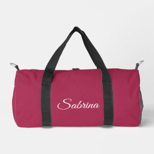 Sac De Sport Monogramme minimaliste rose cerise rose