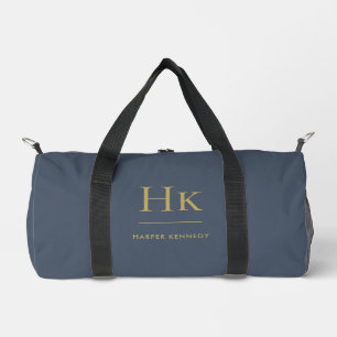 Sac De Sport Monogramme moderne minimaliste Marine or Monogramm