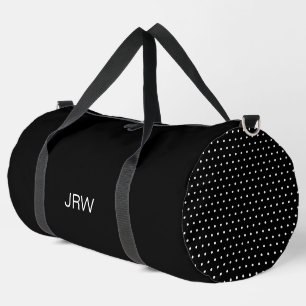 Sac De Sport Monogramme Motif simple à points noirs et blancs