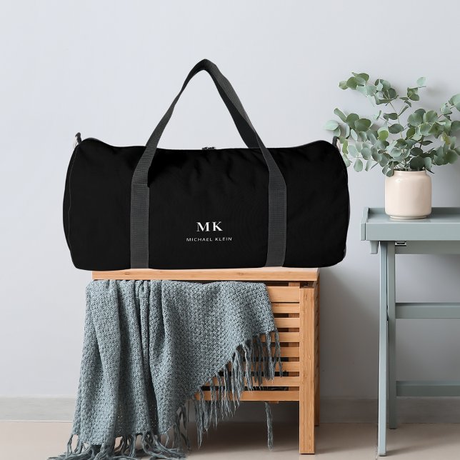 Sac De Sport monogramme noir blanc (Créateur téléchargé)