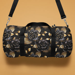 Sac De Sport Monogramme Rose noir luxe motif floral