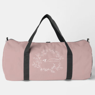 Sac De Sport Monogramme rose roux Nom Girl Script Sports