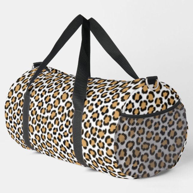 Sac De Sport Motif à effet de fourrure Simulé Leopard tendance (Coin droit)