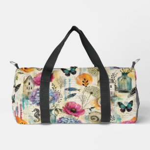Sac De Sport Motif aquarelle botanique côtier coloré