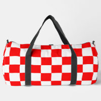 Motif chèque À damiers blanc rouge