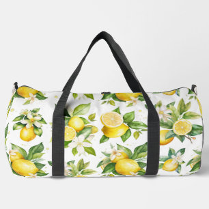 Sac De Sport Motif citron, Fleurs de citron, Feuilles, Citrus