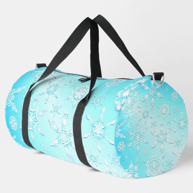 Sac De Sport Motif Crystal Snowflakes (Coin gauche)