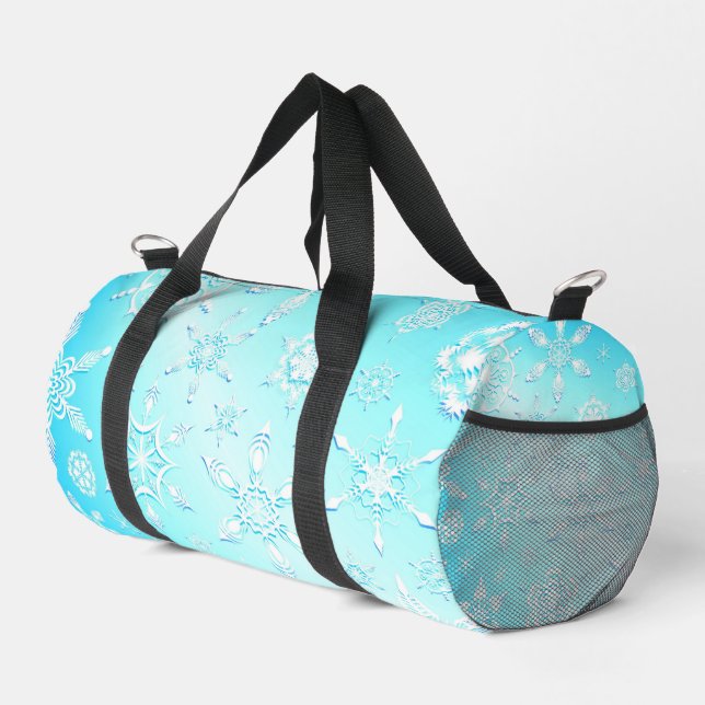 Sac De Sport Motif Crystal Snowflakes (Coin droit)