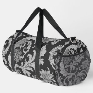 Sac De Sport Motif d'antiquités Monochrome Fleur