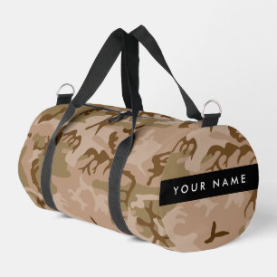 Sac De Sport Motif de camouflage du désert, Votre nom, Personna