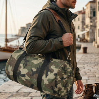 Sac De Sport Motif de camouflage militaire rétro