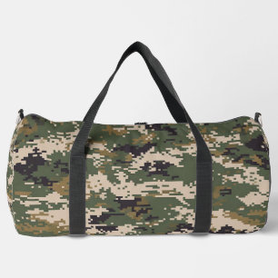 Sac De Sport Motif de camouflage numérique vert