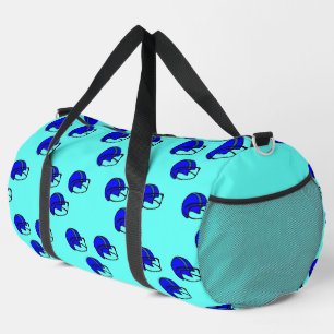 Sac De Sport Motif de casque de football américain bleu
