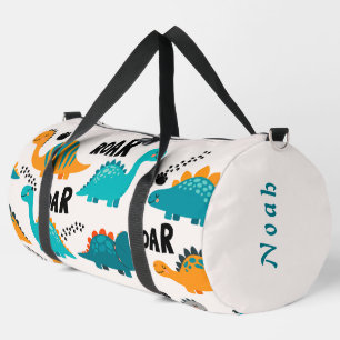 Sac De Sport Motif de dinosaure mignon Nom personnalisé Enfants