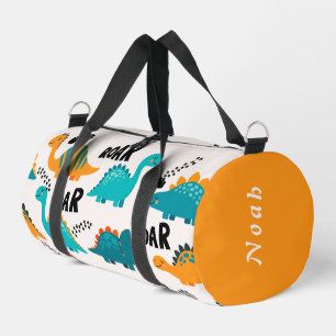 Sac De Sport Motif de dinosaure mignon Nom personnalisé Enfants
