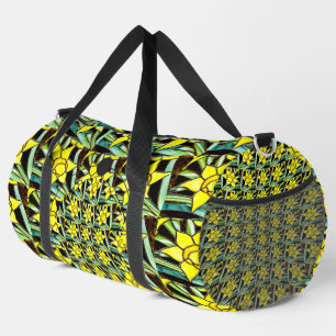 Sac De Sport Motif de fleurs précieuses jaunes