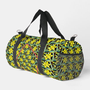 Sac De Sport Motif de fleurs précieuses jaunes