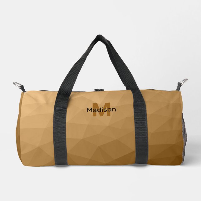 Sac De Sport motif de maillage géométrique Brown Monogramme (Recto)