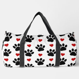 Sac De Sport Motif De Pâtes, Pâtes De Chien, Pâtes Noires, Coeu