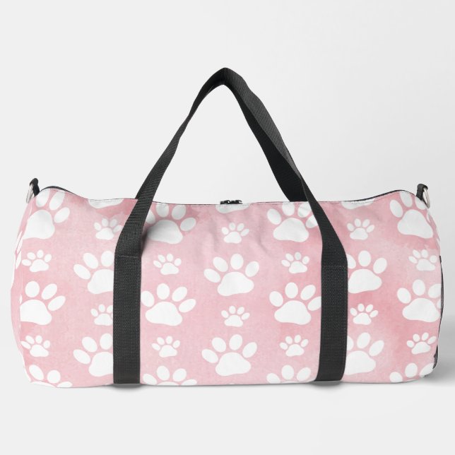 Sac De Sport Motif De Pâtes, Patrouilles Blanches, Aquarelles,  (Recto)