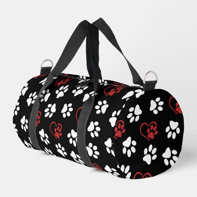 Sac De Sport Motif De Pâtes, Patrouilles Blanches, Patrouilles  (Coin gauche)
