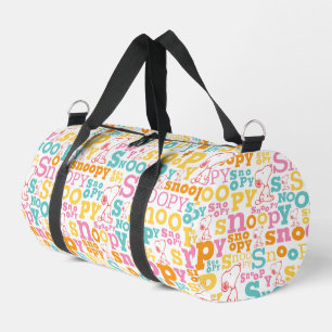 Sac De Sport Motif de texte Snoopy Pastel