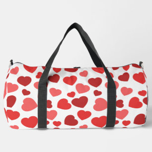 Sac De Sport Motif Des Coeurs, Coeurs Rouges, Motif Des Coeurs