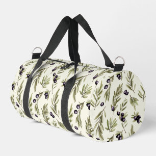 Sac De Sport Motif d'olive de campagne française à l'aquarelle