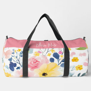 Sac De Sport Motif Floral Aquarelle moderne