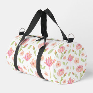 Sac De Sport Motif floral élégant avec pivoines roses et lis
