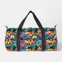 Motif floral exotique peint à la main-23001