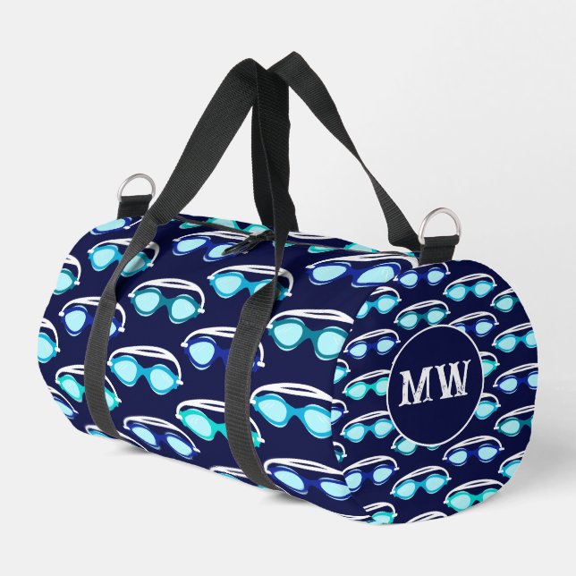 Sac De Sport Motif Monogramme de nage lunettes de nage (Coin gauche)